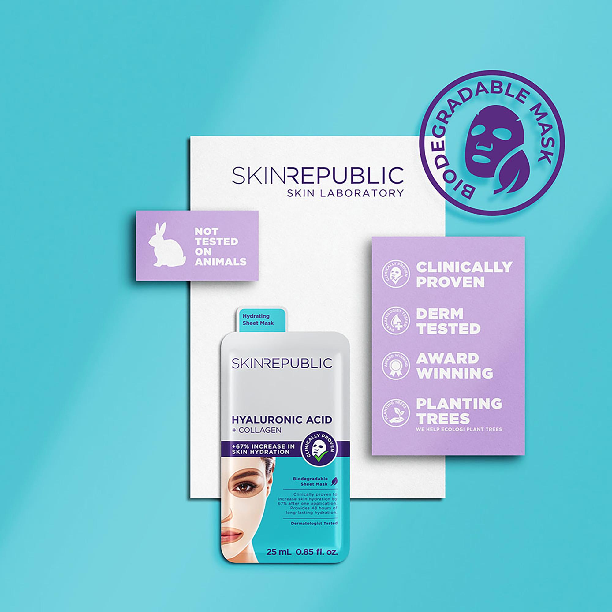 Skin republic Hyaluronic Acid + Collagen Hyaluronic Acid & Collagen Face Mask 