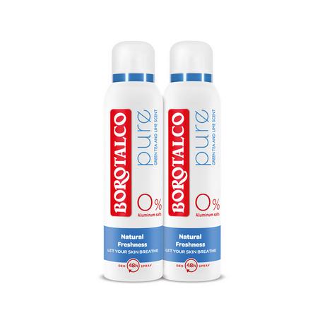 BOROTALCO  Deo Pure Natural Freshness Spray Duo 