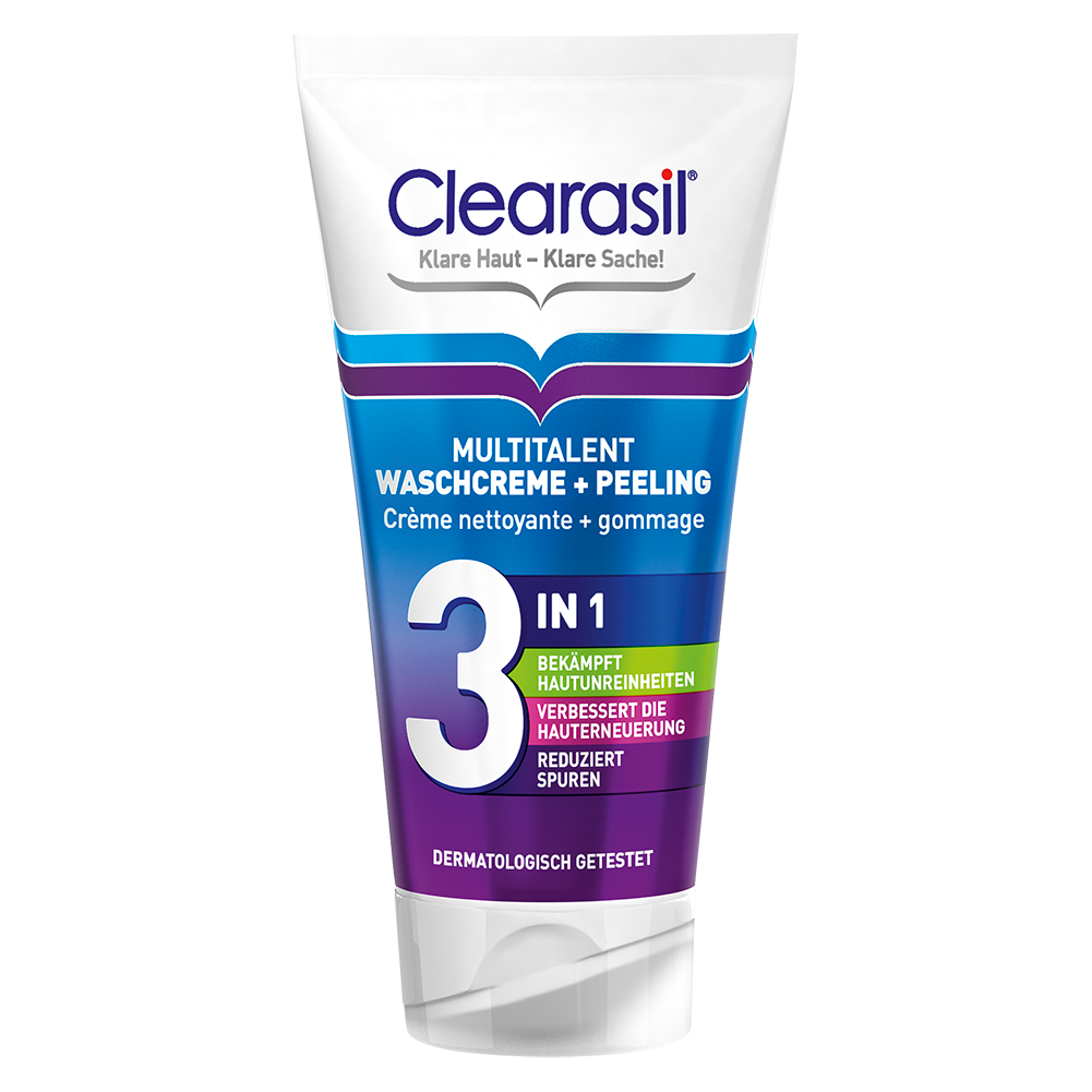 Image of Clearasil Multitalent Waschcreme & Peeling - 150 ml