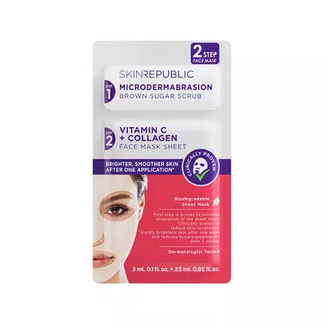 2 Step Brightening Vitamin C & Collagen Face Mask
