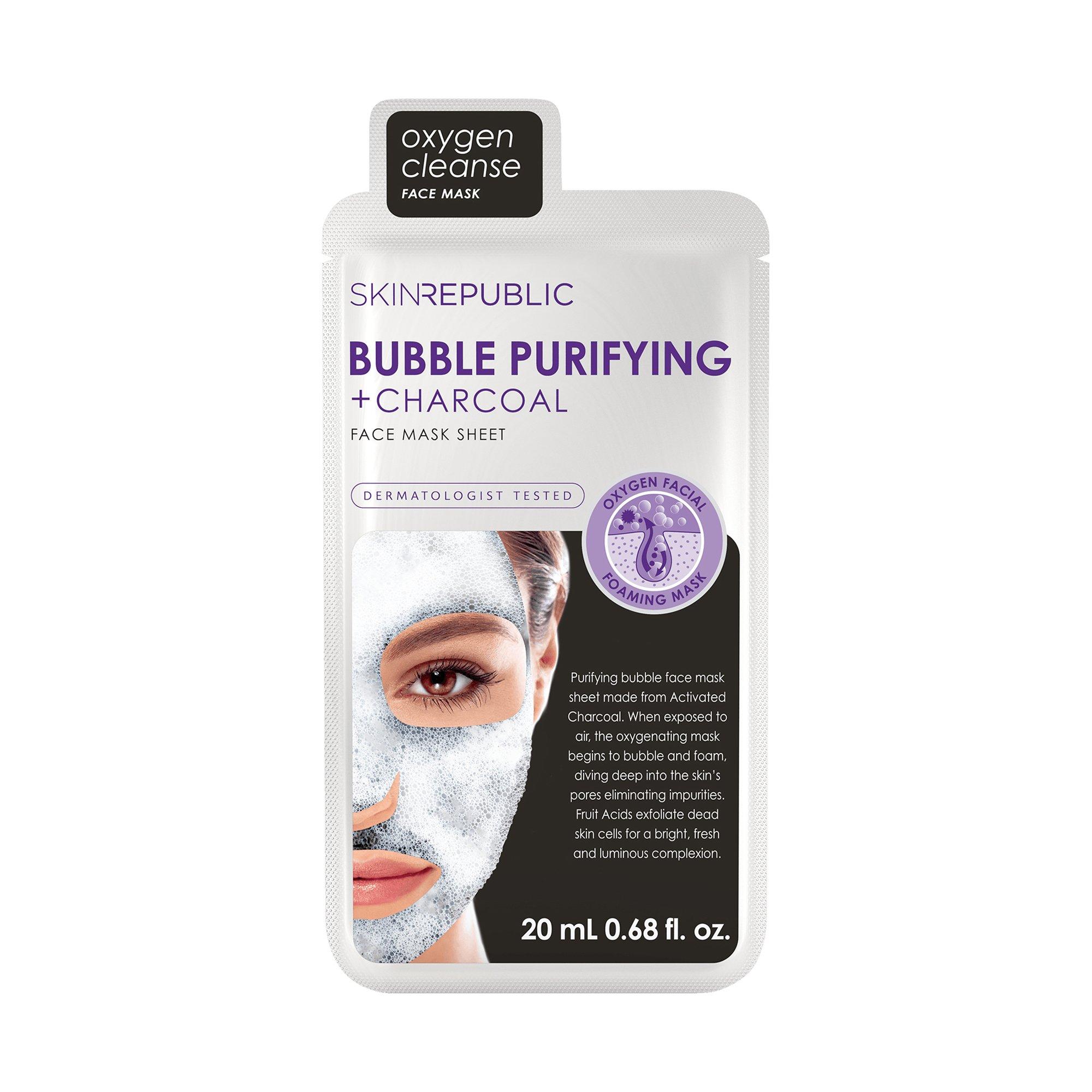 Image of Skin republic Bubble Purifying & Charcoal Face Mask - 1 pezzo