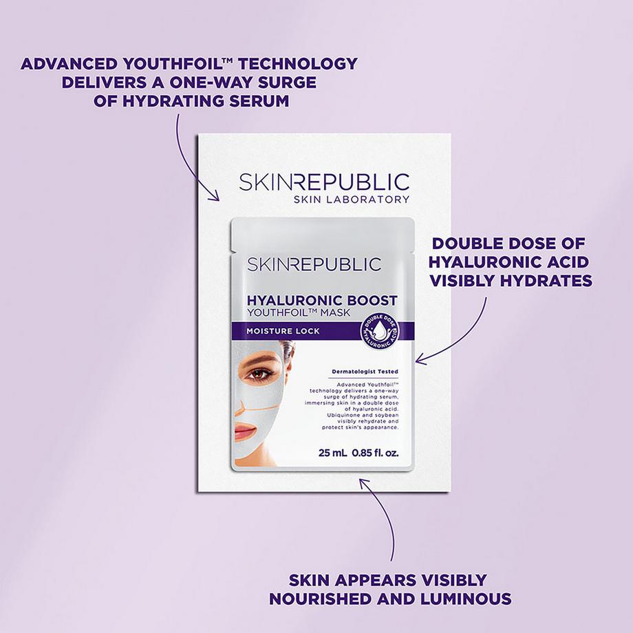 Skin republic Hyaluronic Boost Youthfoil Hyaluronic Boost Face Mask 