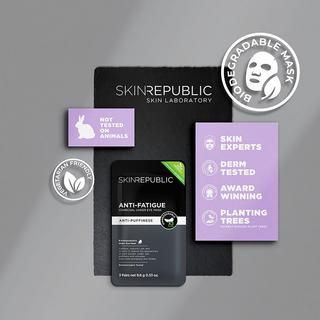 Skin republic Men's Anti-Fatigue Charcoal Anti-Fatigue Under Eye Patch for Men 