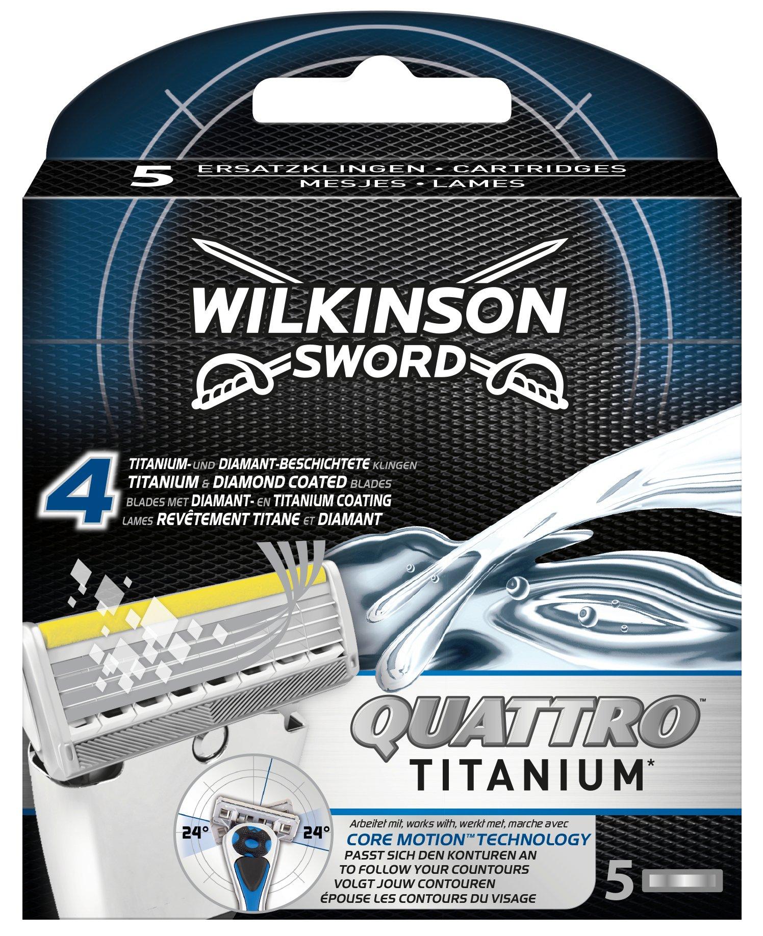 Image of WILKINSON Core motio Quattro Titanium Core Motion 5er Klingenpackung - 5 Pezzi