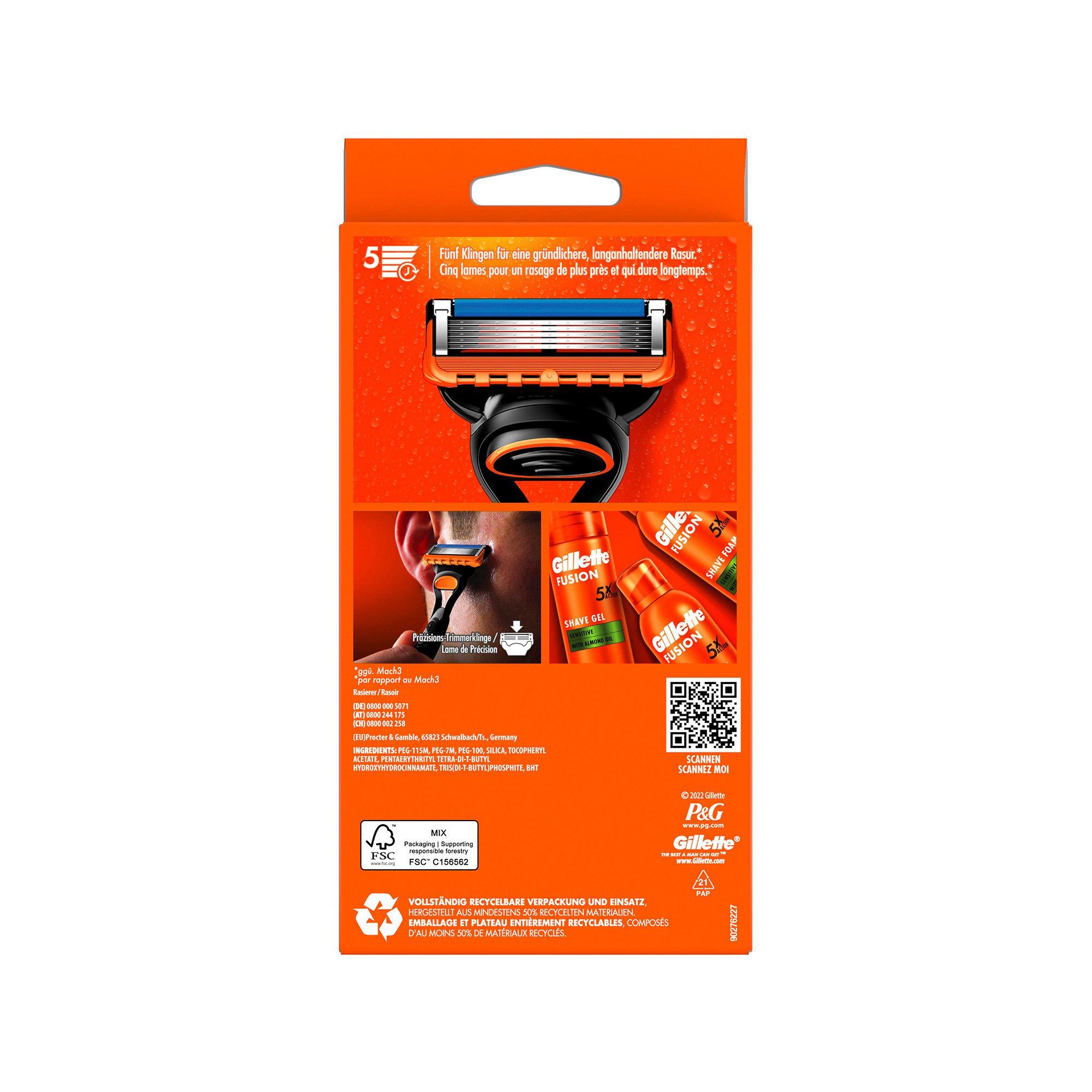 Gillette Fusion5 Fusion5 Rasierer Herren mit 1 Rasierklinge 