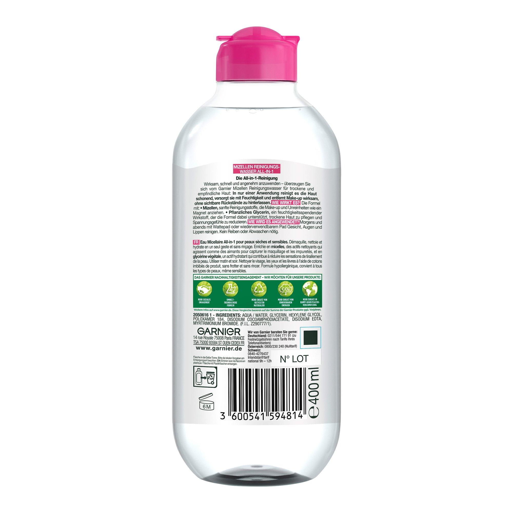 GARNIER All-in-1 Garnier Acqua micellare per pelli secche 