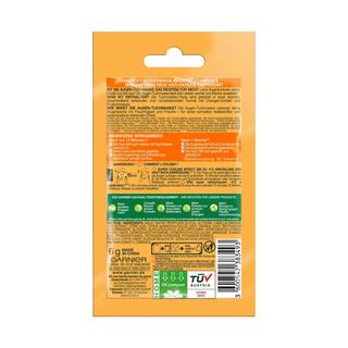 GARNIER SKIN ACTIVE Orange Garnier Hydra Bomb Masque Tissu Yeux Anti-Fatigue Orange + Acide Hyaluronique 