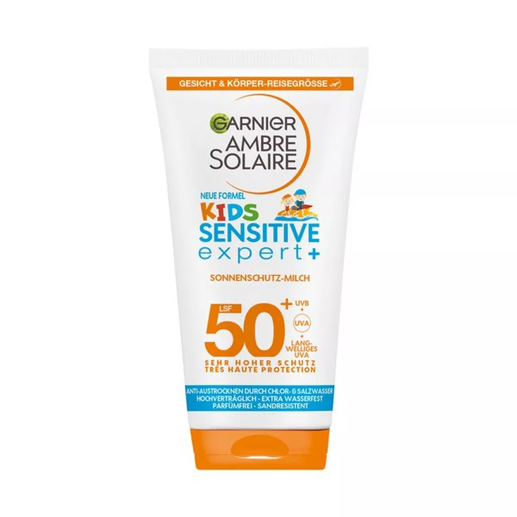 AMBRE SOLAIRE - Kids Sensitive expert+ Milch LSF 50+,  Expert+ Sonnenmilch SPF 50, 50 ml