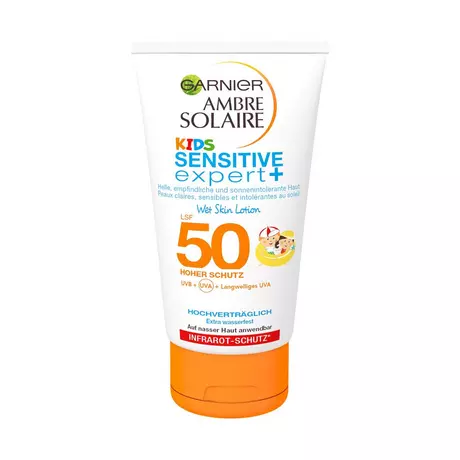 AMBRE SOLAIRE Ambre Solaire Kids Sensitive Expert+ Wet Skin SPF 50 Kids  Sensitive expert+ Milch Wet Skin Lotion LSF 50 | online kaufen - MANOR