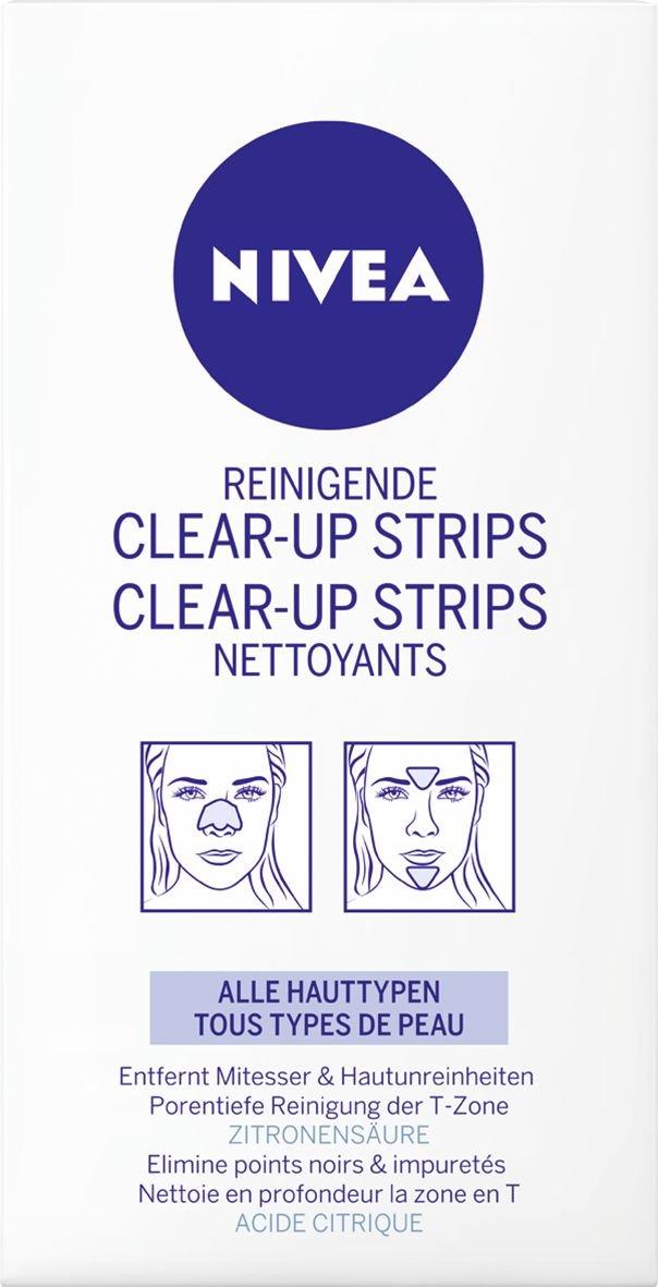 NIVEA Nose + Face Clear-up Strips detergenti   
