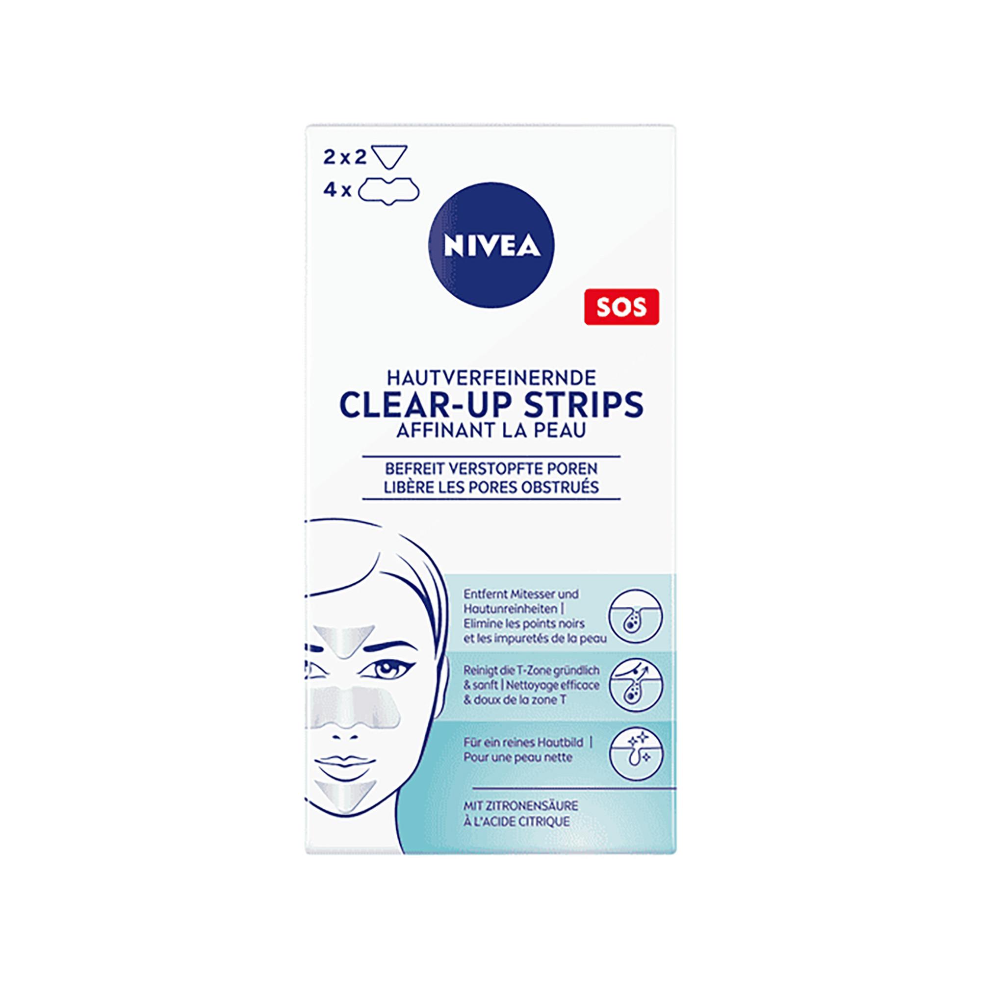 NIVEA Nose + Face Visage Clear Up Strips 