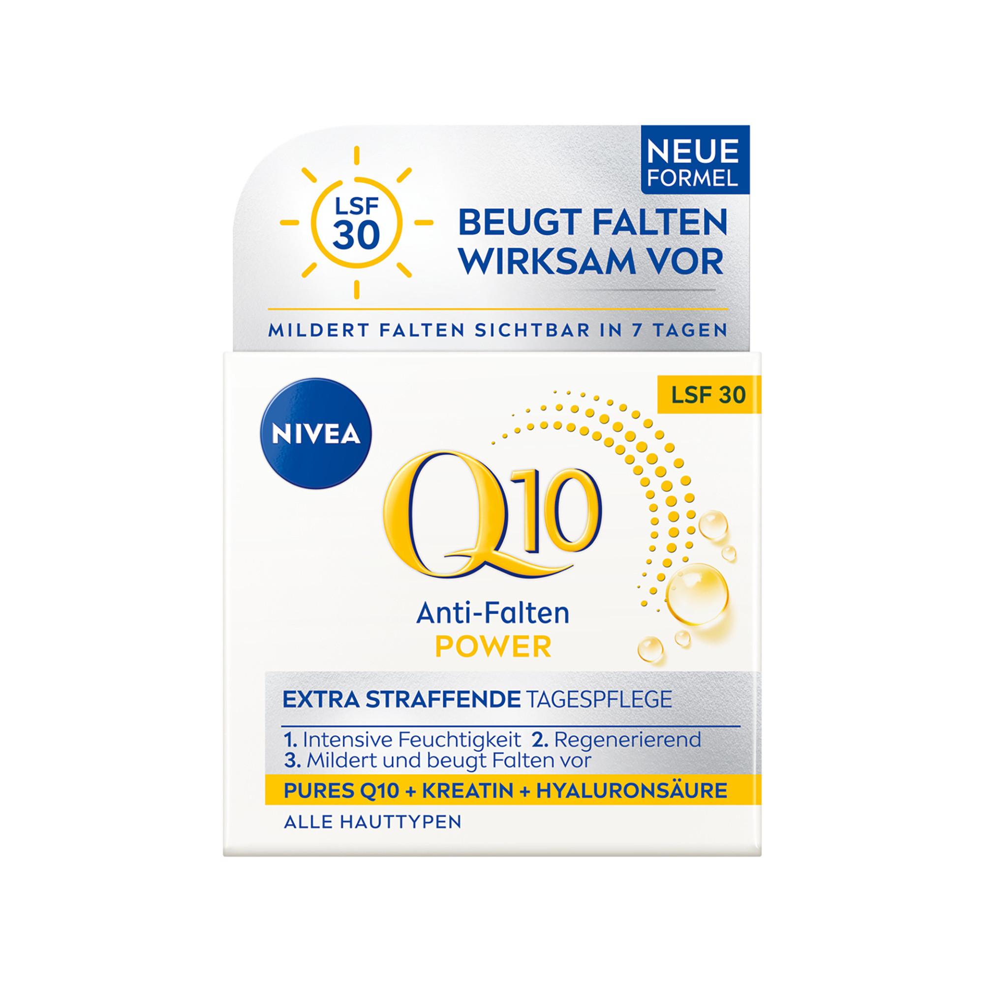 NIVEA Q10 Power LSF 30 Face Q10 Power Crème de Jour Protectrice Anti-Rides FPS 30 