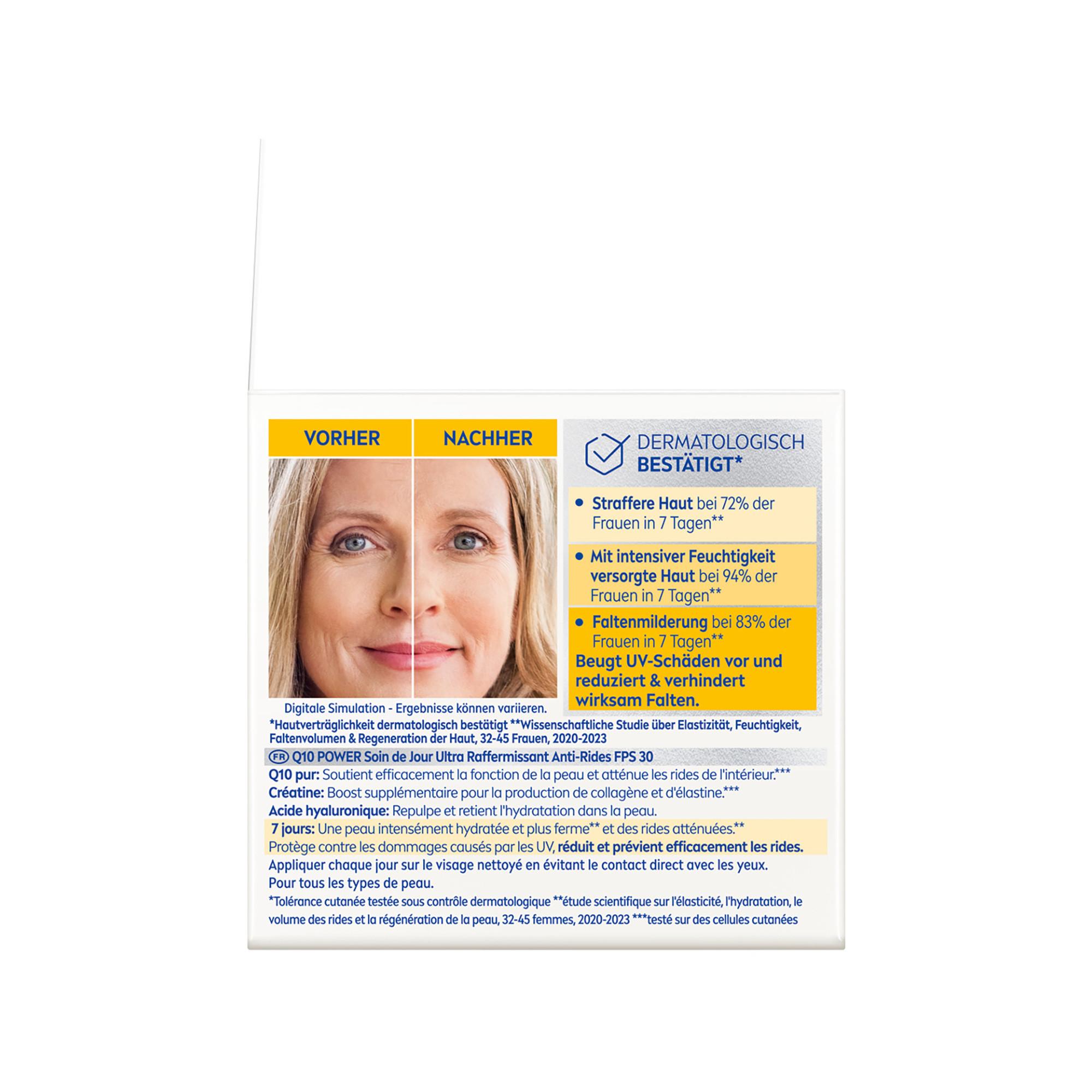 NIVEA Q10 Power LSF 30 Face Q10 Power Crème de Jour Protectrice Anti-Rides FPS 30 