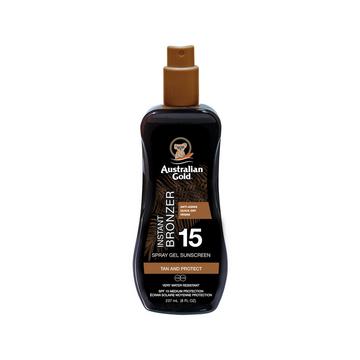 Gel Protection Solaire + Bronzer SPF15