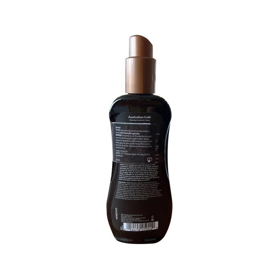 Australian Gold Dark Tanning Accelerator Spray Dark Tanning Accelerator, Spray Gel Con Bronzer 