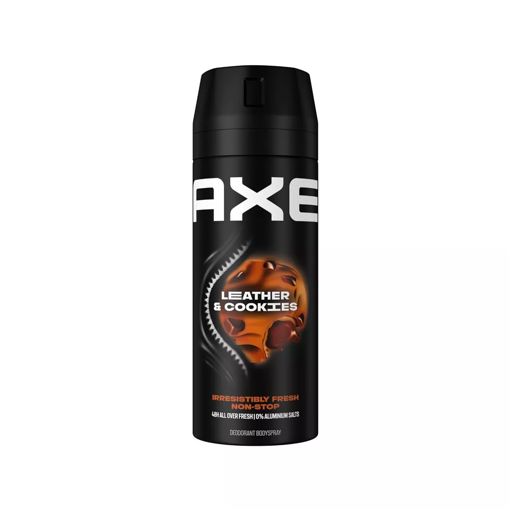 Axe - Deodorant & Bodyspray Collision Leather & Cookies ohne Aluminiumsalze, 150  ml