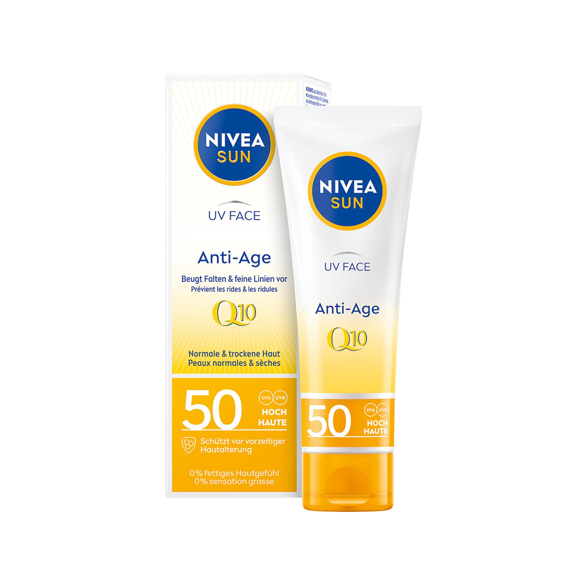 NIVEA SUN Sun Gesicht Anti Age LSF 50 UV Face Anti-Age & Anti-Pigments FPS 50 