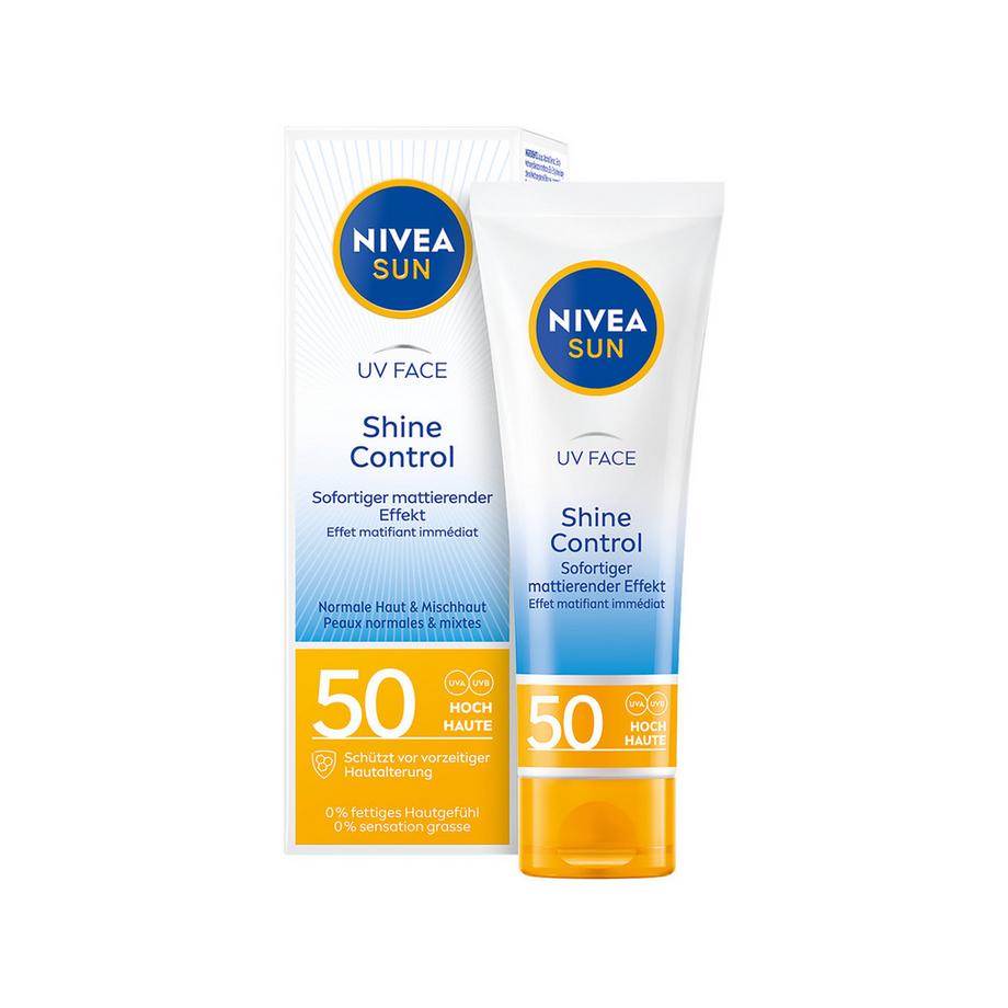 NIVEA SUN Sun Gesicht Shine Control LSF 50 UV Face Shine Control LSF 50 