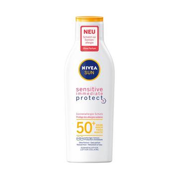 Lotion Solaire Sensitive Immediate Protect FPS 50+