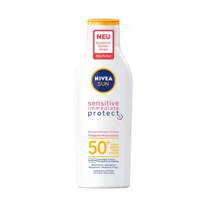 Lotion Solaire Sensitive Immediate Protect FPS 50+