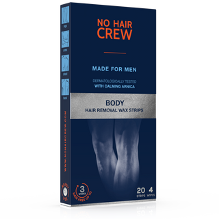NO HAIR CREW  Kaltwachsstreifen für den Körper – Für Männer 