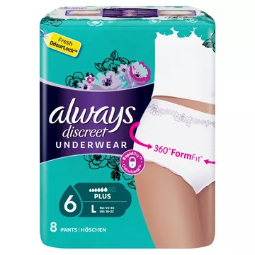 Discreet Inkontinenz Unterwäsche Plus L