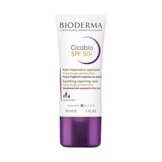 BIODERMA  Cicabio SPF 50+ Crème Réparatrice Apaisante Peaux Abîmées Protection Solaire 