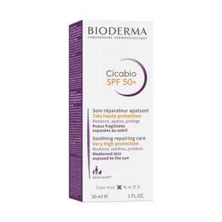 BIODERMA  Cicabio SPF 50+ Crème Réparatrice Apaisante Peaux Abîmées Protection Solaire 