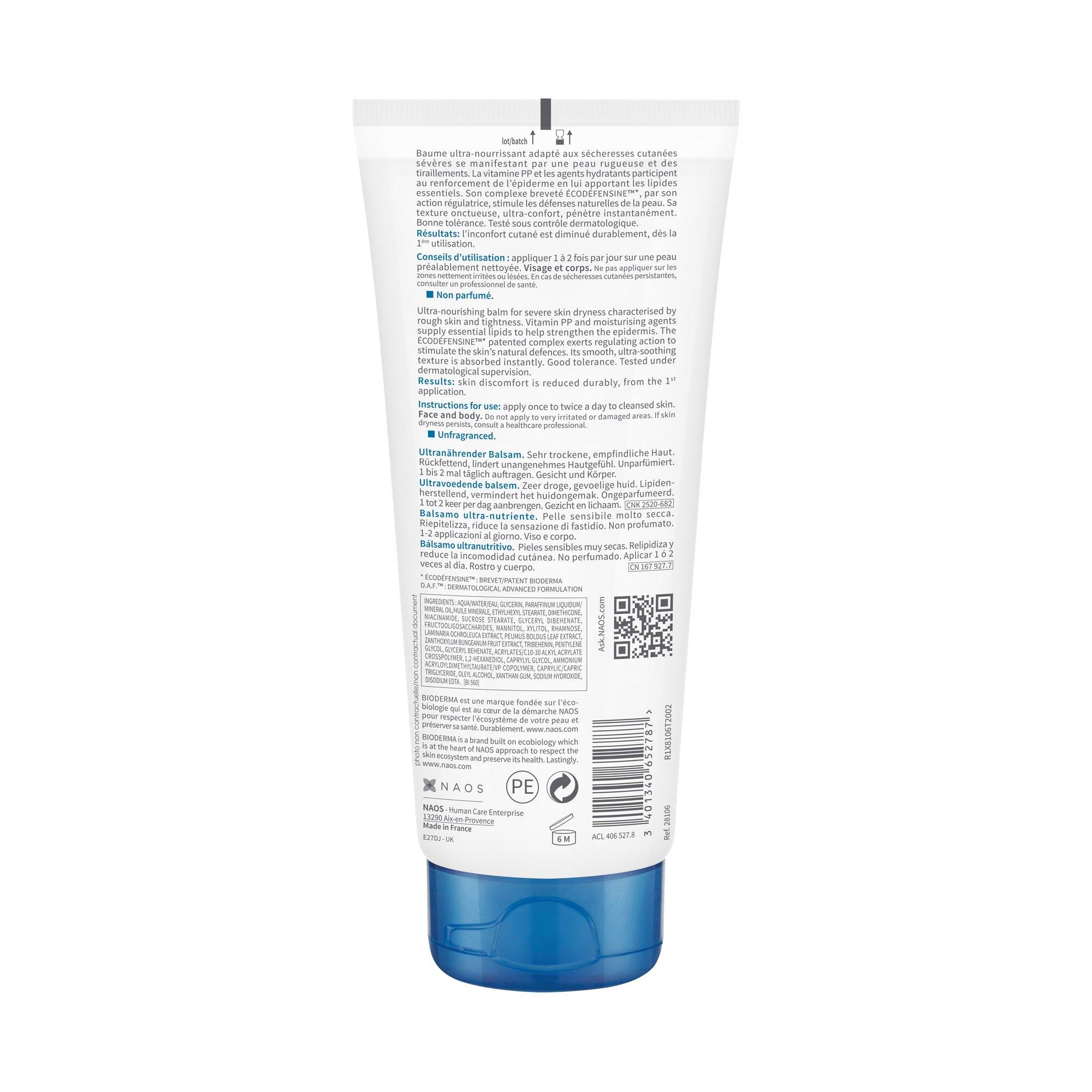 BIODERMA  ATODERM PP BAUME PTS Atoderm PP Baume Baume Ultra Upaisant 