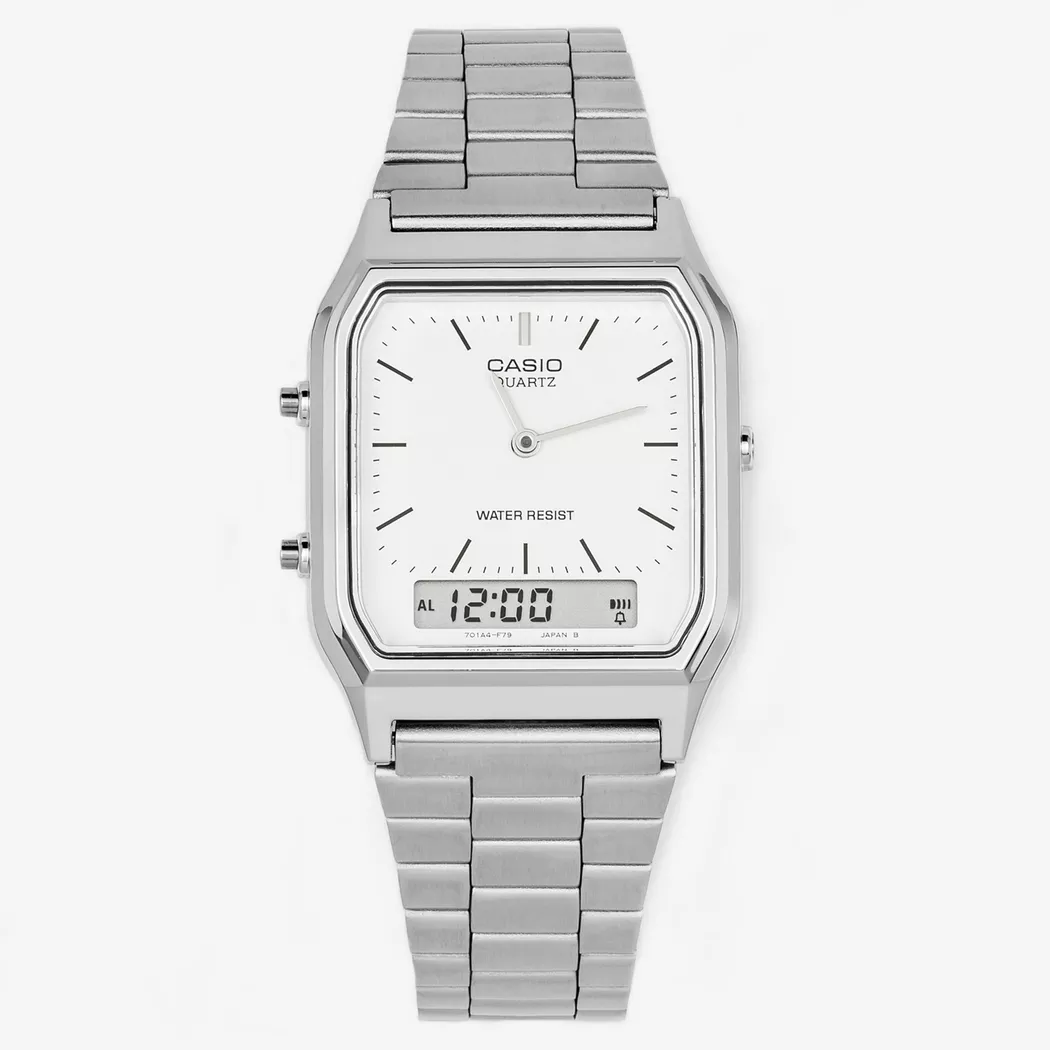 Casio AQ-230A-7DMQYES Collection 28mm Quartz Watch in Silver