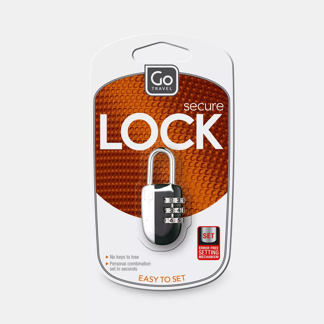 Go Travel - No Key Padlock, One Size