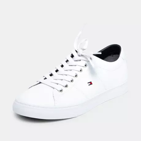 TOMMY HILFIGER Sneakers, Low Top Essential Leather Sneaker Weiss
