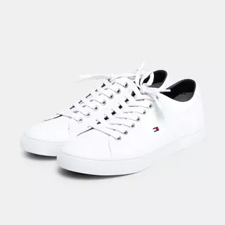 TOMMY HILFIGER Sneakers, Low Top Essential Leather Sneaker Weiss