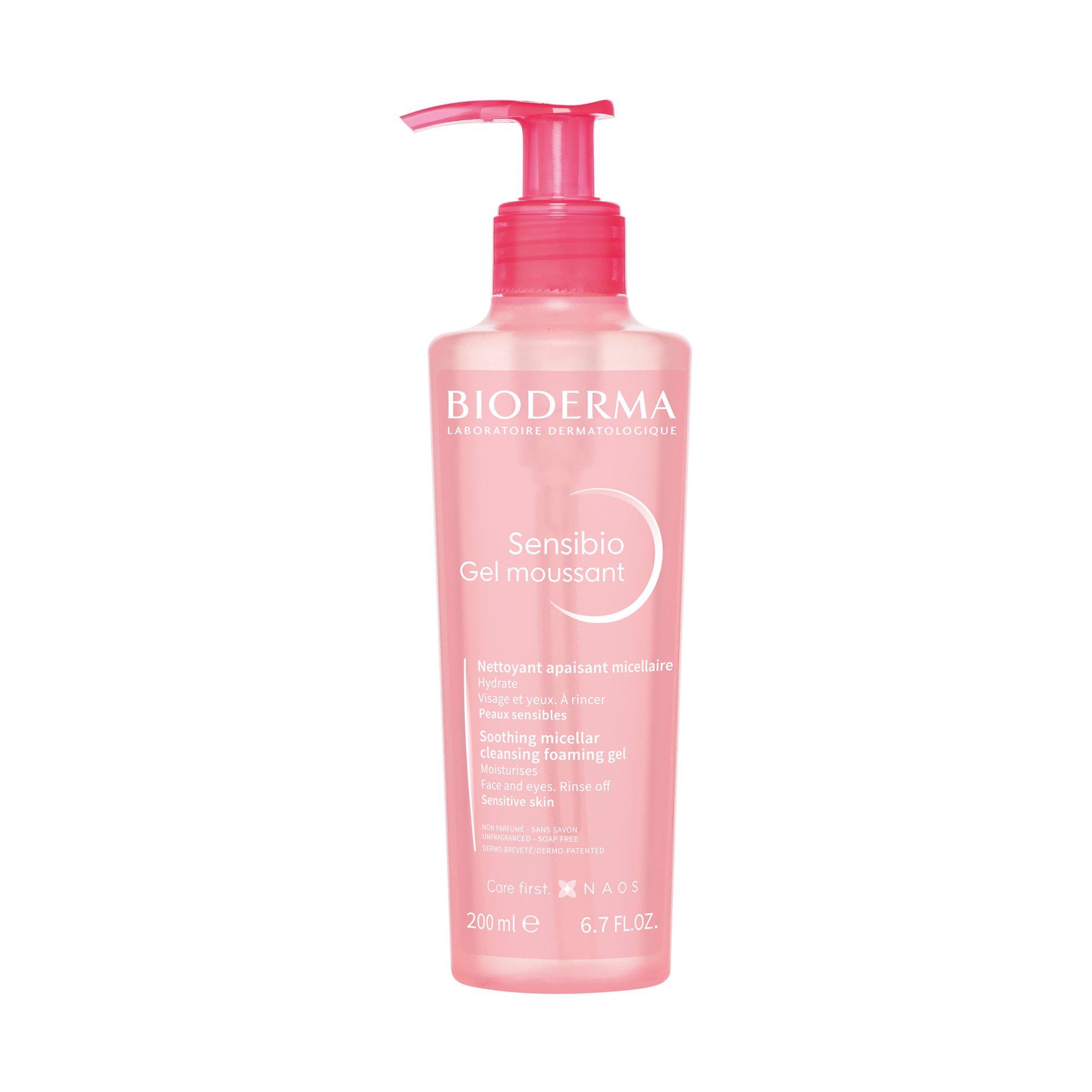 BIODERMA  Sensibio Gel Moussant, Eau Micellaire Nettoyante Et Apaisante 