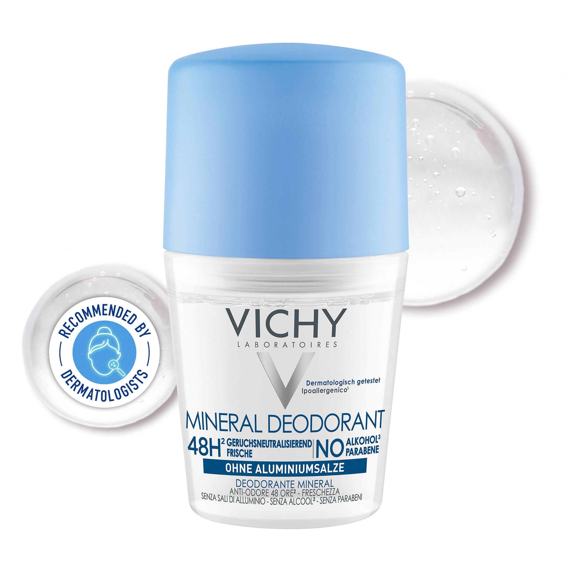 VICHY Déo minéral 48h roll on Deodorant Mineral Roll-on 