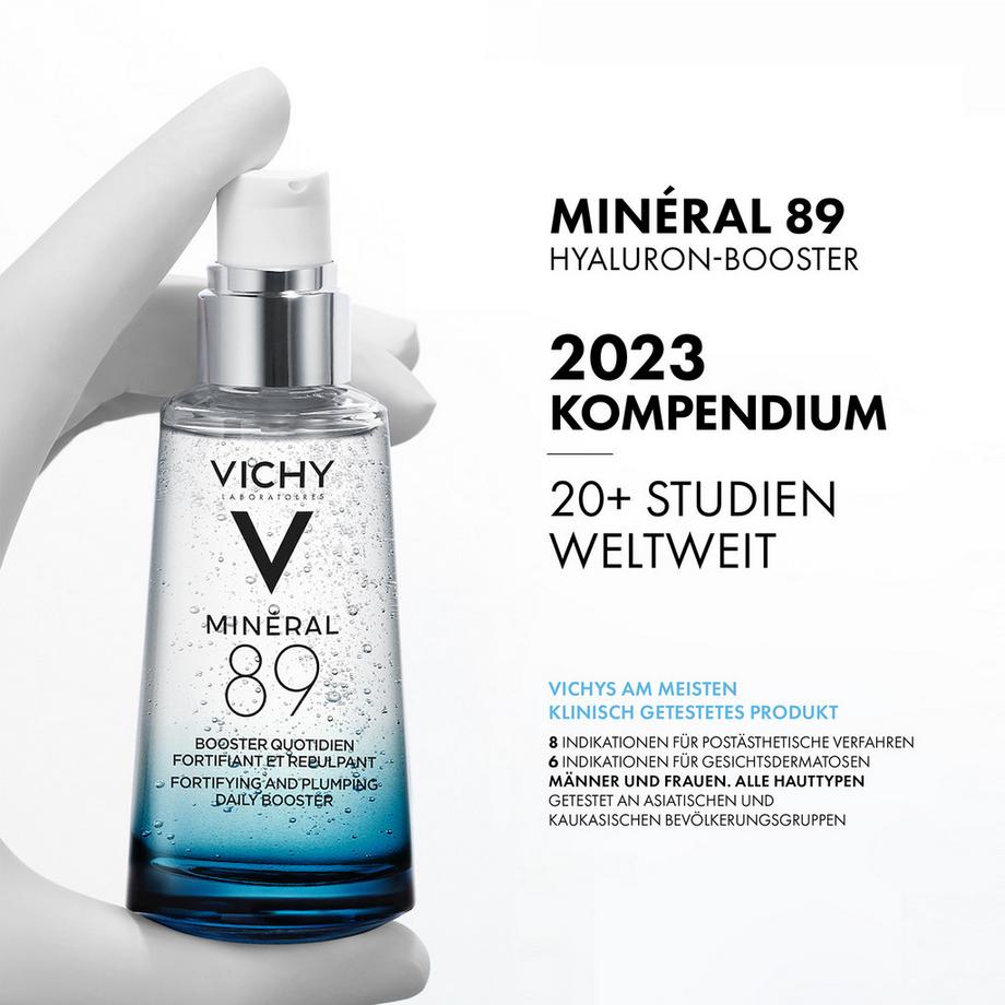 VICHY Minéral 89, Täglicher Feuchtigkeitsspendender Hyaluron-Boost Minéral 89, Idratante Daily Hyaluron Boost 