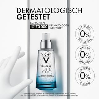 VICHY Minéral 89, Täglicher Feuchtigkeitsspendender Hyaluron-Boost Minéral 89 Booster fluide fortifiant et repulpant à l'acide hyaluronique 