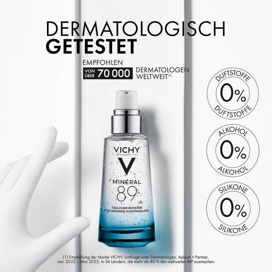 VICHY Minéral 89, Täglicher Feuchtigkeitsspendender Hyaluron-Boost Minéral 89, Idratante Daily Hyaluron Boost 