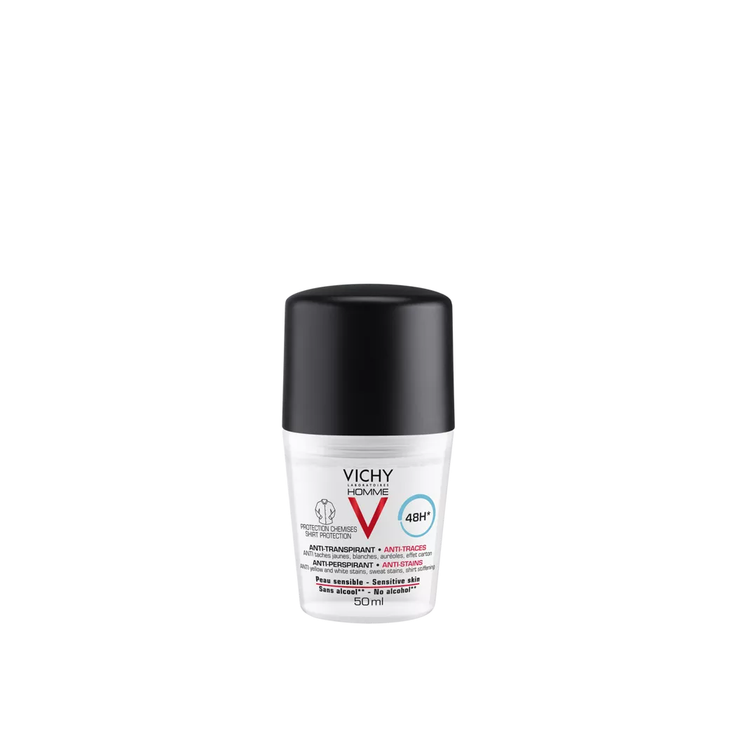 Vichy Laboratoires Homme anti-transpirant anti-traces 48h deo roll-on 50 ml