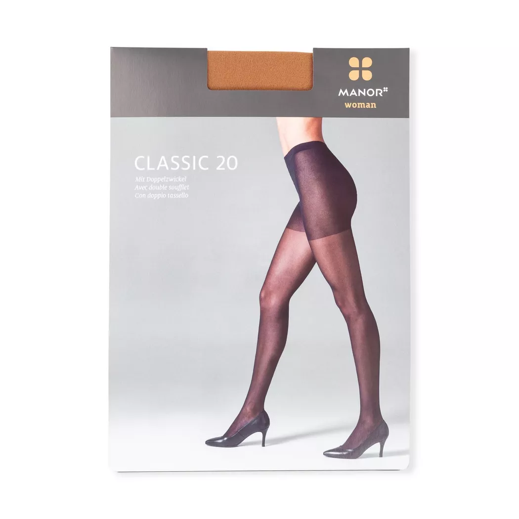 Manor Woman - Strumpfhose, 20 Den, für Damen, Nude, Größe II 2