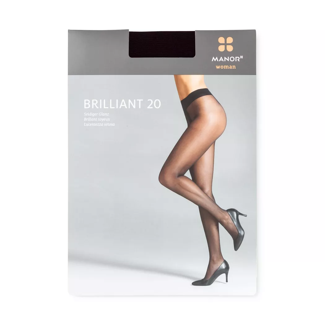 Manor Woman - Strumpfhose, 20 Den, für Damen, Black, Größe III 3