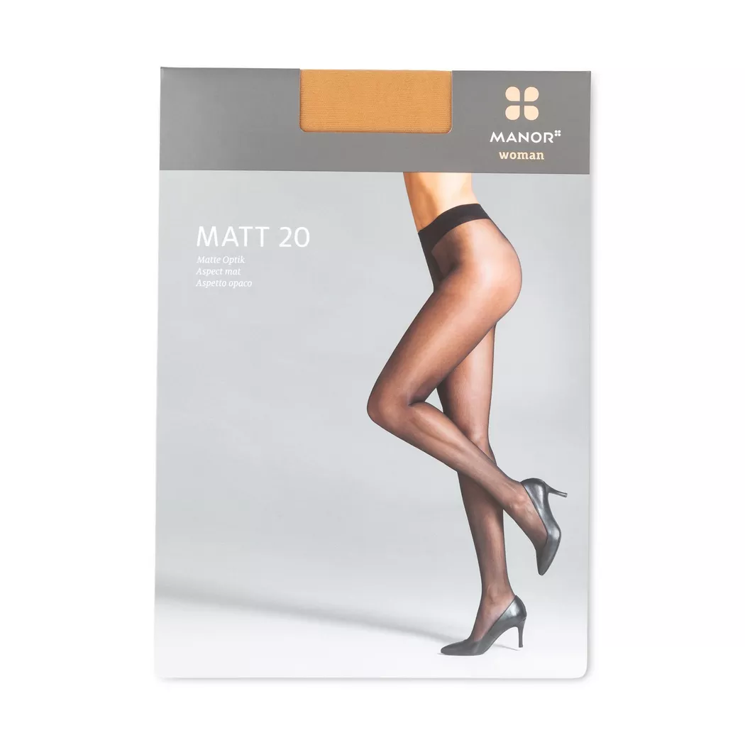 Manor Woman - Strumpfhose, 20 Den, für Damen, Sand, Größe III 3