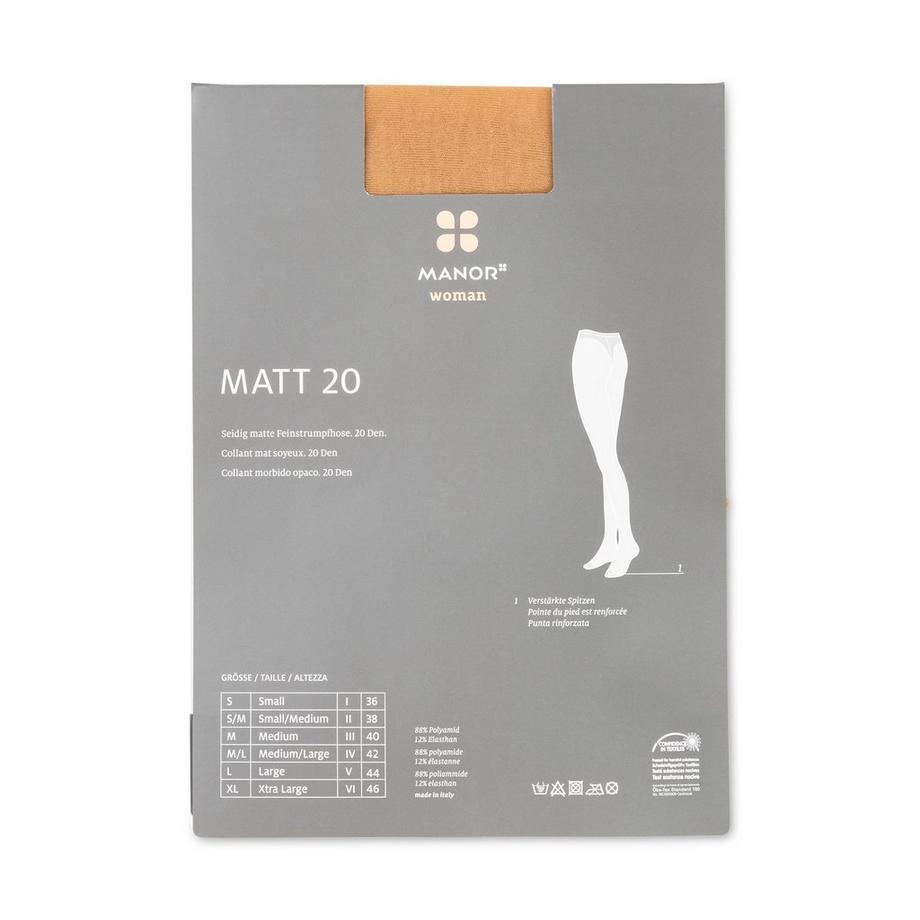 Manor Woman Collant Matt 20 Denari  