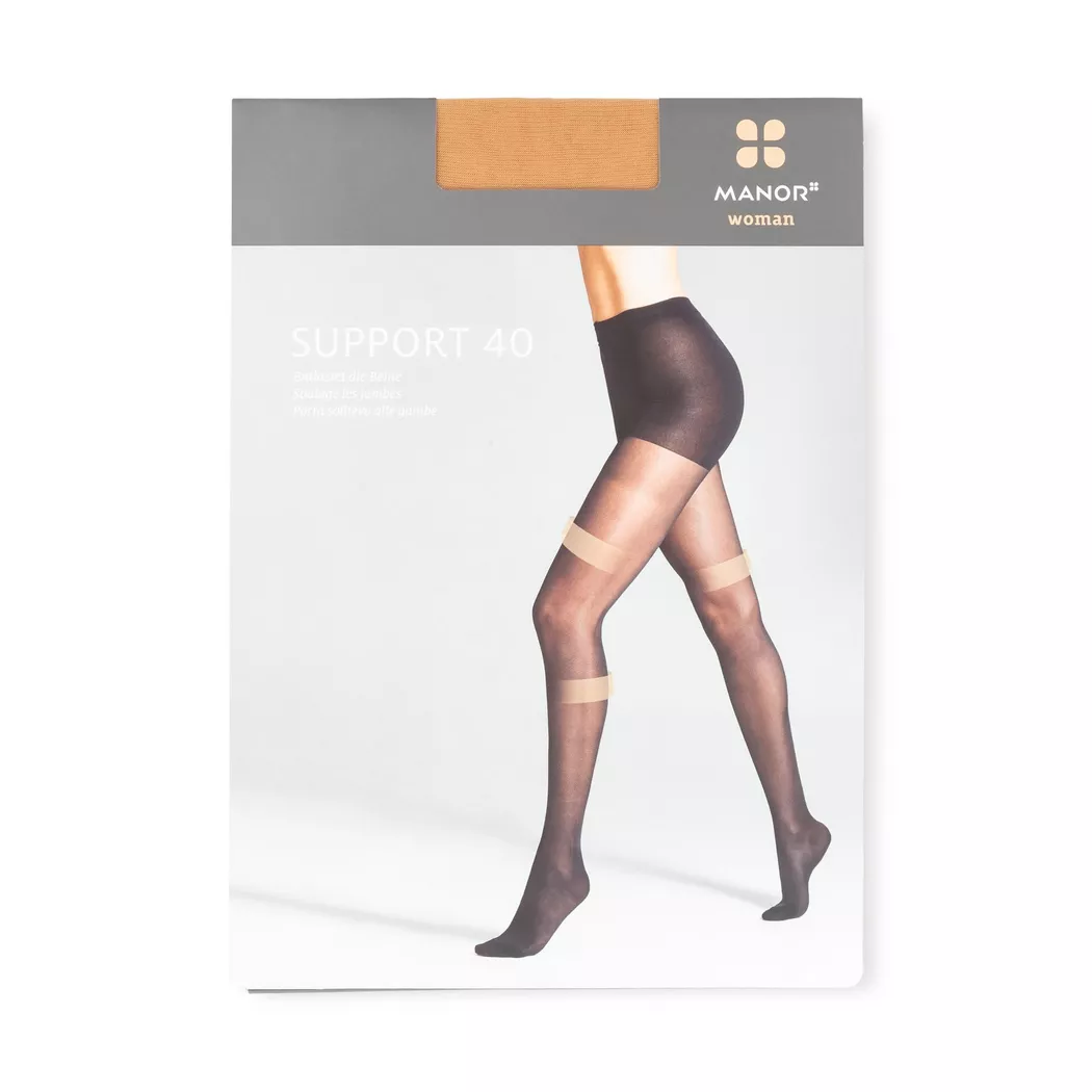 Manor Woman - Strumpfhose, 40 Den, für Damen, Sand, Größe VI 2