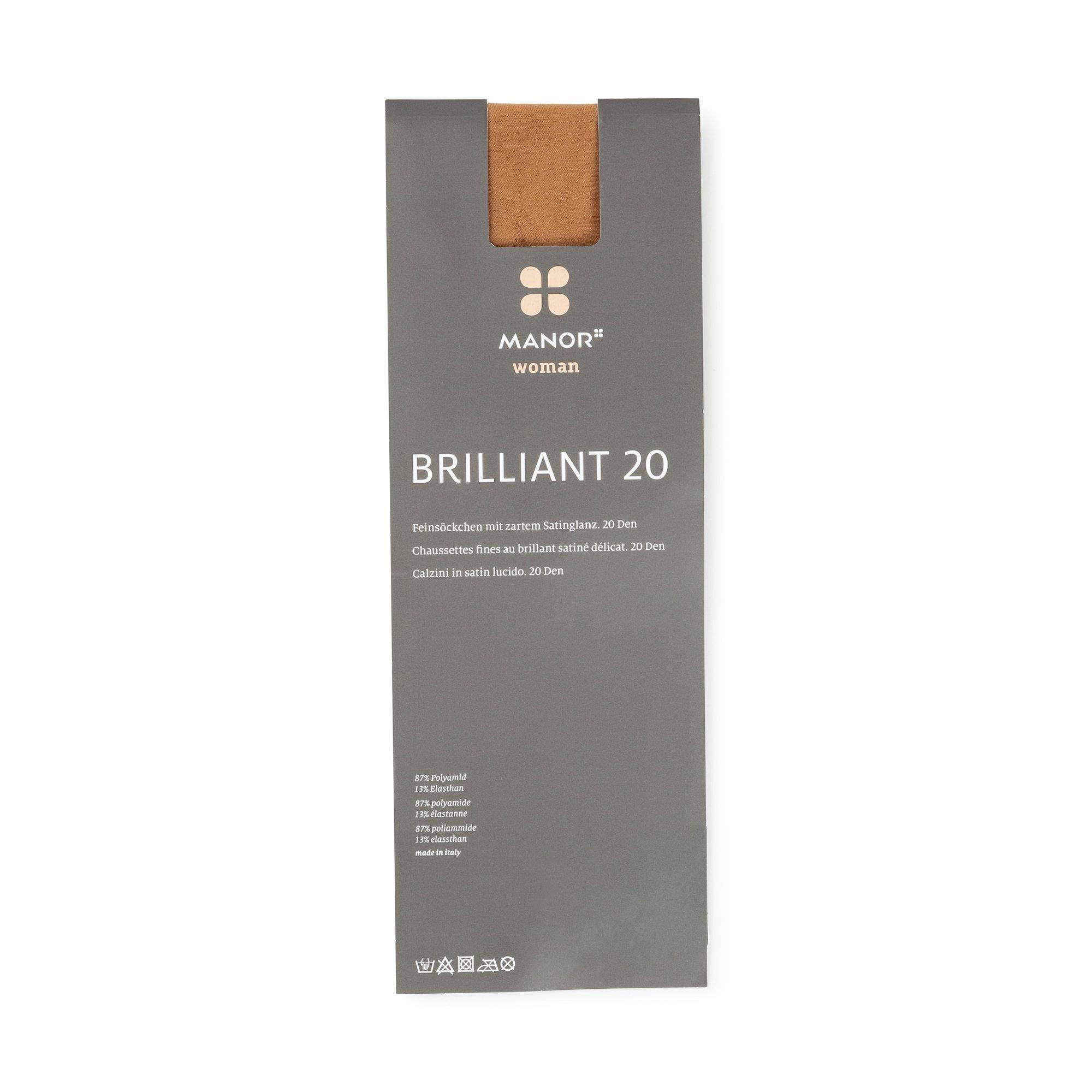 Manor Woman Brillant 20 Den Socquettes Fines  