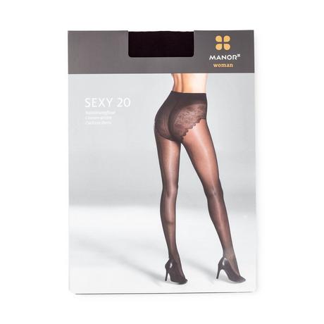 Manor Woman Collants 20 Deniers Couture Arrière  