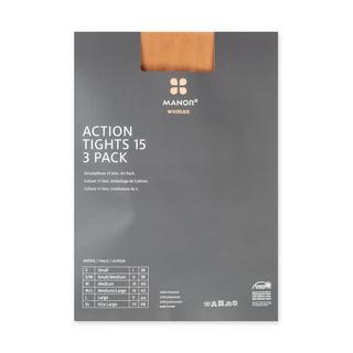Manor Woman Collant 15 Denari Confezione da 3  