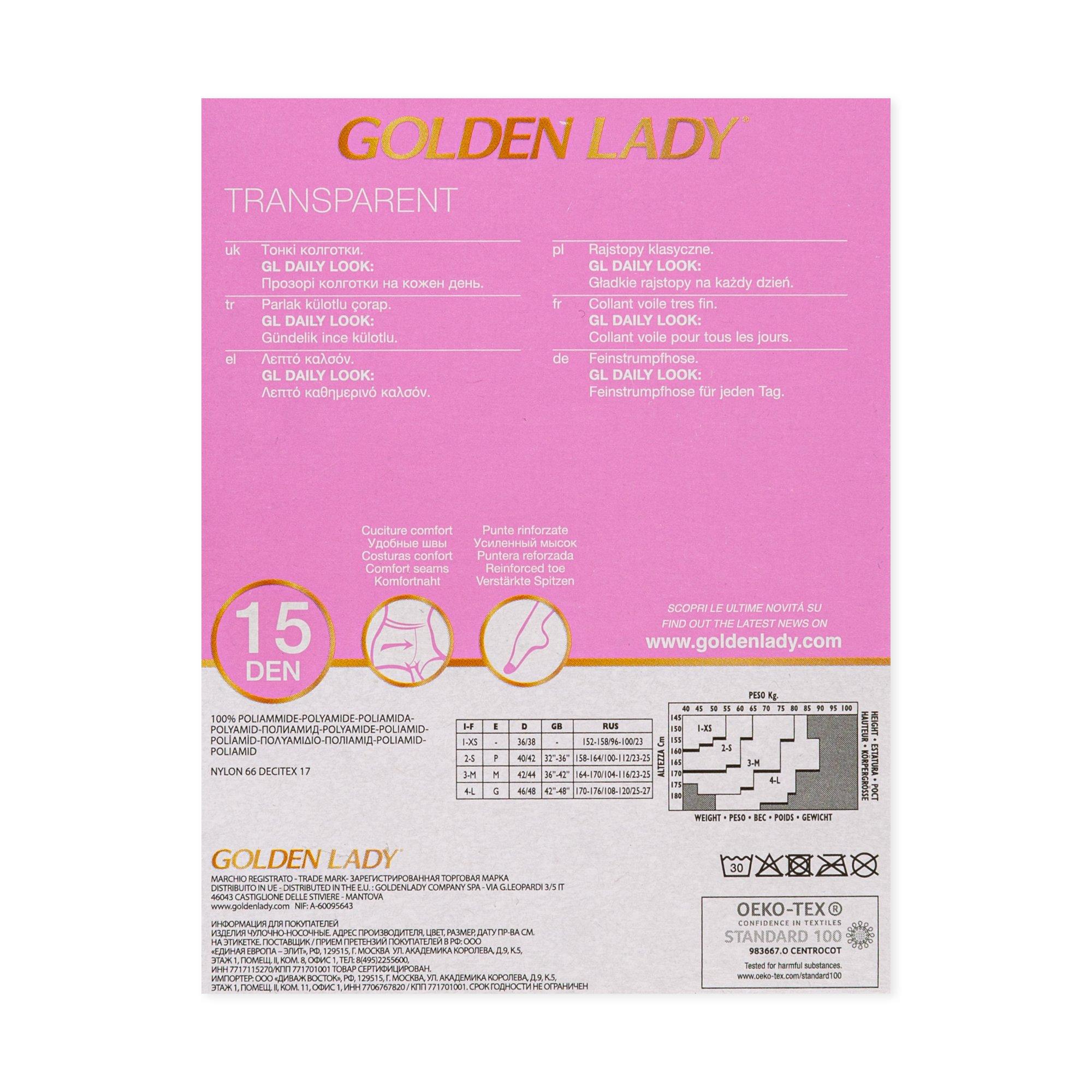 GOLDEN LADY Collants Ultra Transparents 15 Den  
