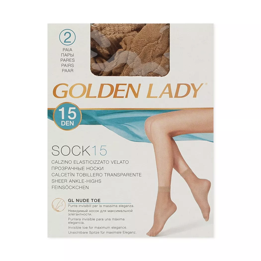 GOLDEN LADY - Feinsöckchen, 15 Den, für Damen, Nature, Größe ONESIZE