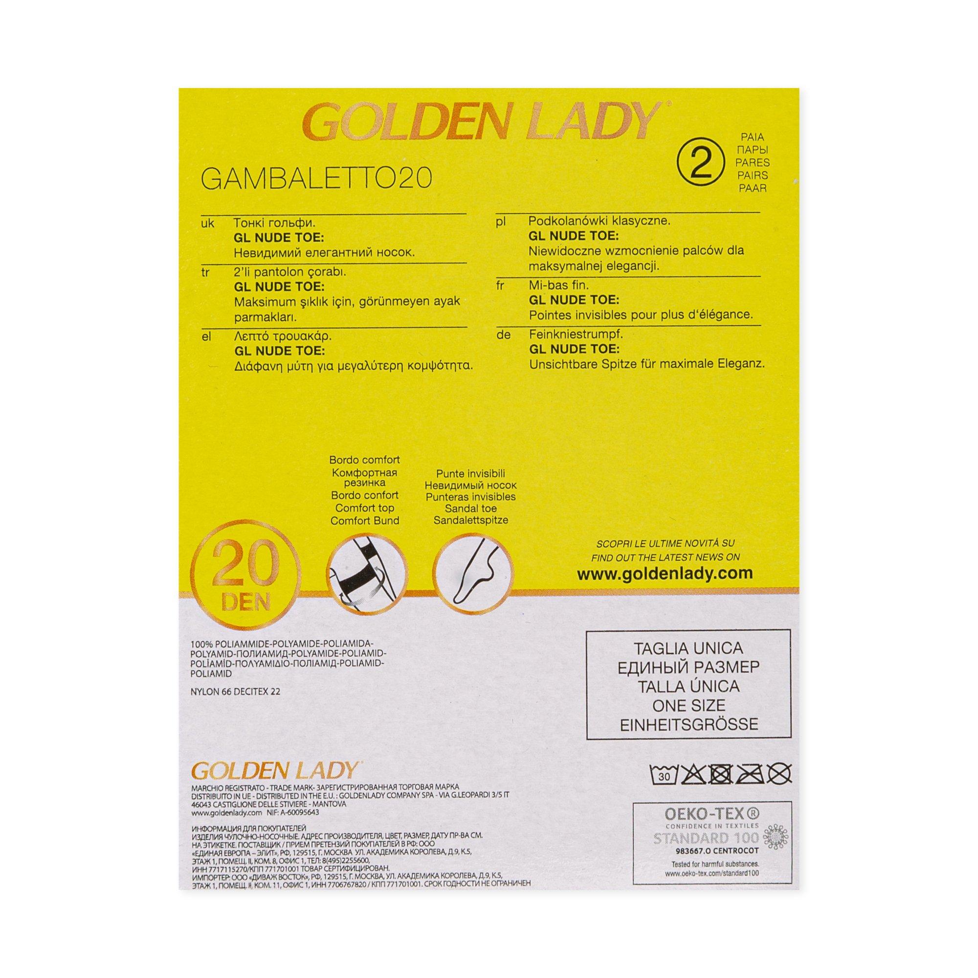 GOLDEN LADY Gambaletto 20 Denari Gambaletti Duopack  